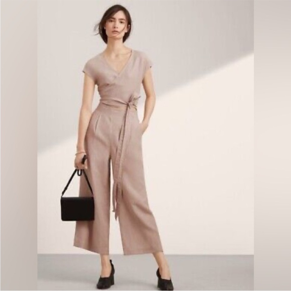 Aritzia Wilfred Lyocell/Linen Jumpsuit
